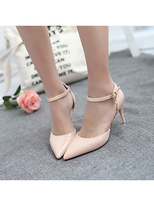 Women's Shoes Stiletto Heel Heels / Pointed Toe / Closed Toe Sandals Dress Pink / Purple / Red / White