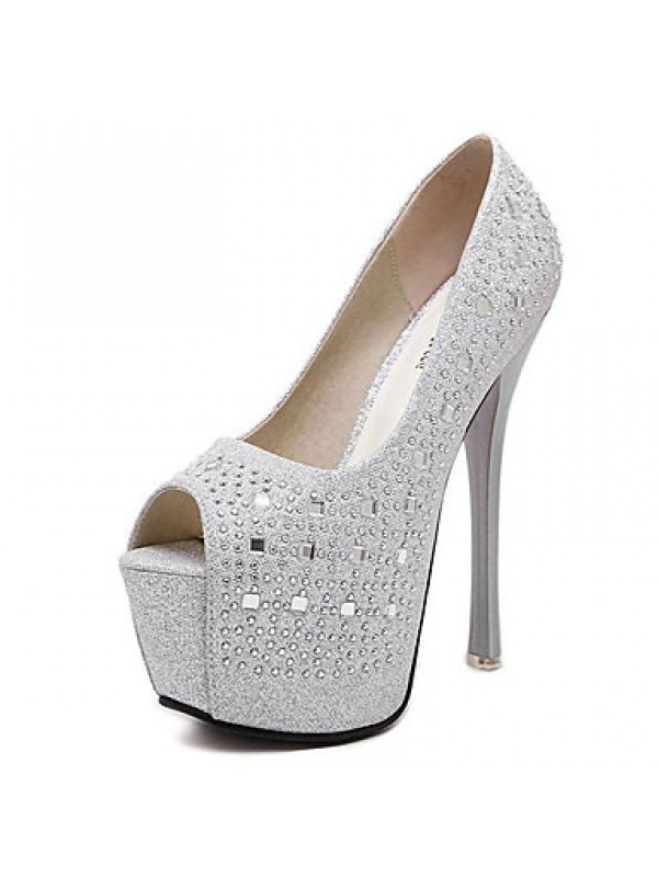 Women's Wedding Shoes Heels/Peep Toe/Platform Heels Wedding/Party & Evening