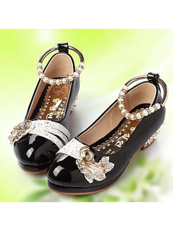 Girls' Shoes Slipper Princess Crystals Shoes Dress shoes Wedding / Dress/Performance  Heels  Sandals  Latin shoes Heels  