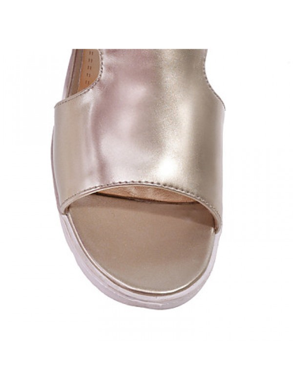 Women's ShoesPlatform Peep Toe / Platform Sandals Outdoor / Dress / Casual Pink / Silver / Gold