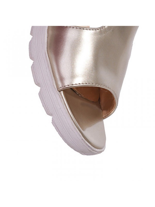 Women's ShoesPlatform Peep Toe / Platform Sandals Outdoor / Dress / Casual Pink / Silver / Gold