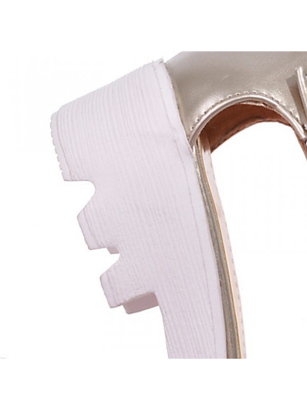Women's ShoesPlatform Peep Toe / Platform Sandals Outdoor / Dress / Casual Pink / Silver / Gold