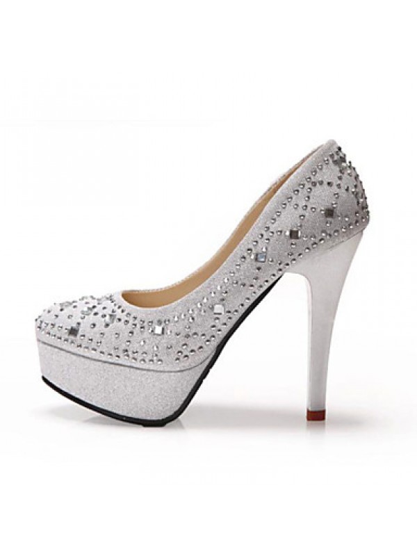 Women's Wedding Shoes Heels / Platform / Round Toe Heels Wedding / Office & Career / Party & Evening / Dress