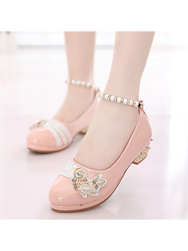 Girls' Shoes Slipper Princess Crystals Shoes Dress shoes Wedding / Dress/Performance  Heels  Sandals  Latin shoes Heels  