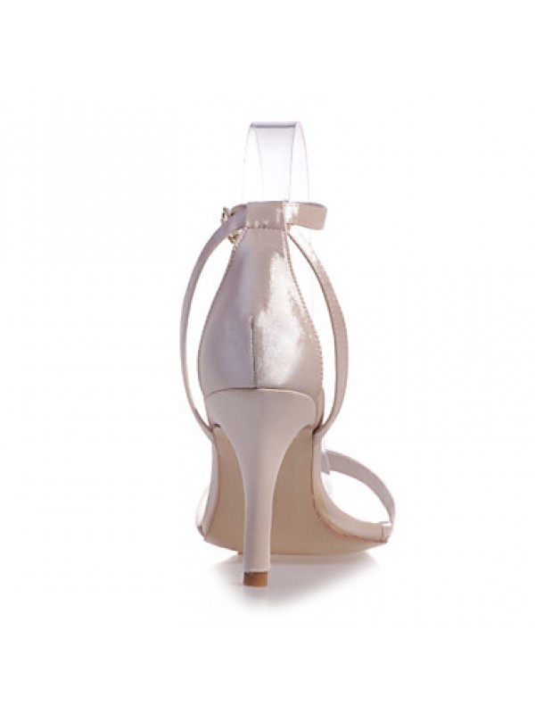 Women's Shoes Satin Stiletto Heel Open Toe Sandals Wedding/Party & Evening Shoes More Colors available