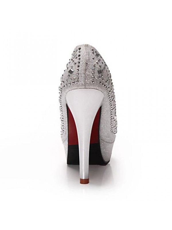 Women's Wedding Shoes Heels / Platform / Round Toe Heels Wedding / Office & Career / Party & Evening / Dress