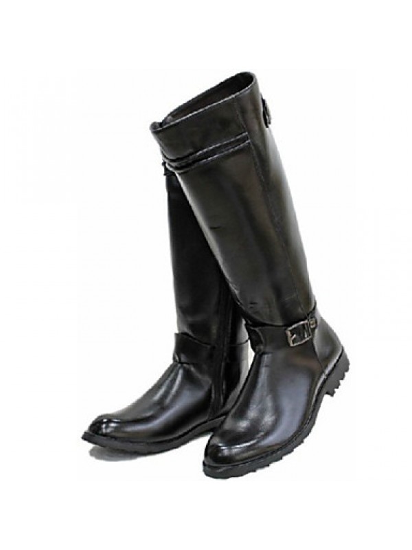Shoes Outdoor / Office  Career / Party  Evening / Dress / Casual Synthetic Boots Black / Brown  