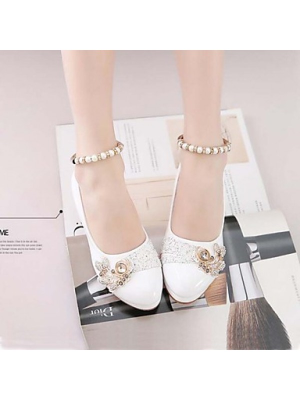 Girls' Shoes Slipper Princess Crystals Shoes Dress shoes Wedding / Dress/Performance  Heels  Sandals  Latin shoes Heels  