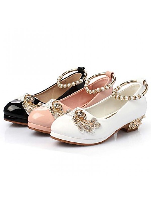 Girls' Shoes Slipper Princess Crystals Shoes Dress shoes Wedding / Dress/Performance  Heels  Sandals  Latin shoes Heels  
