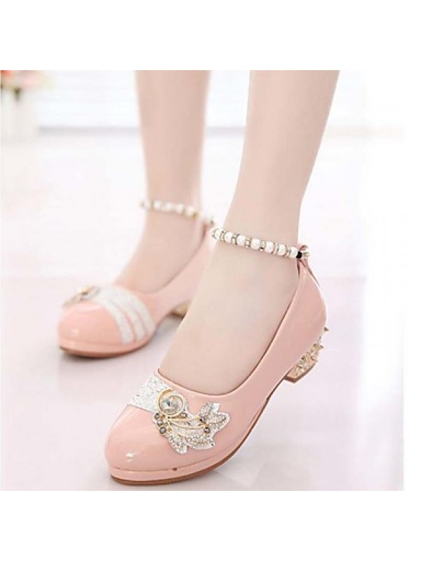 Girls' Shoes Slipper Princess Crystals Shoes Dress shoes Wedding / Dress/Performance  Heels  Sandals  Latin shoes Heels  