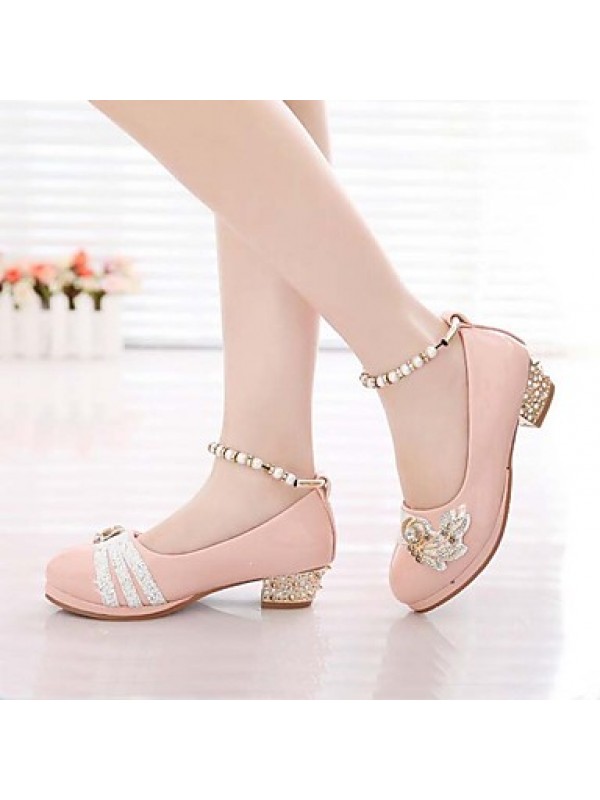 Girls' Shoes Slipper Princess Crystals Shoes Dress shoes Wedding / Dress/Performance  Heels  Sandals  Latin shoes Heels  