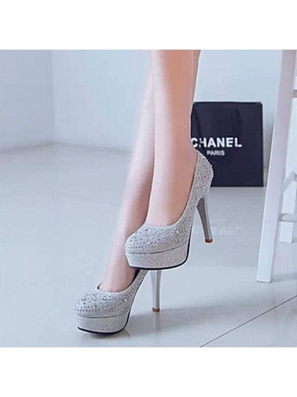 Women's Wedding Shoes Heels / Platform / Round Toe Heels Wedding / Office & Career / Party & Evening / Dress