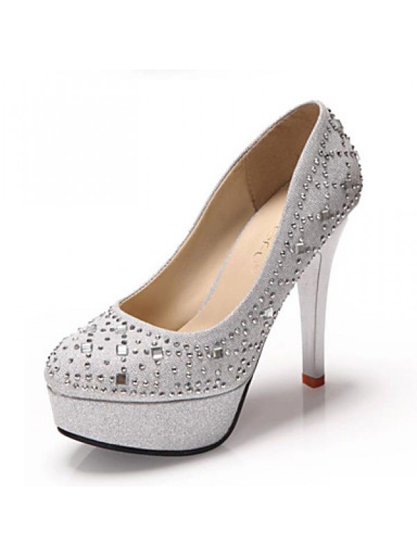 Women's Wedding Shoes Heels / Platform / Round Toe Heels Wedding / Office & Career / Party & Evening / Dress