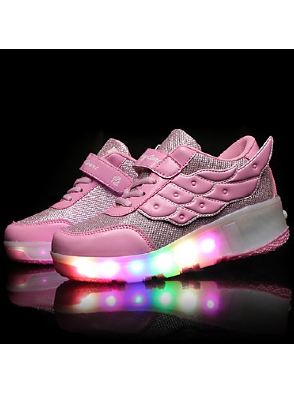 LED Shoes Girls' Shoes / Casual Roller Skate Shoes / Fashion Sneakers Pink / Black and Red / Black and White  