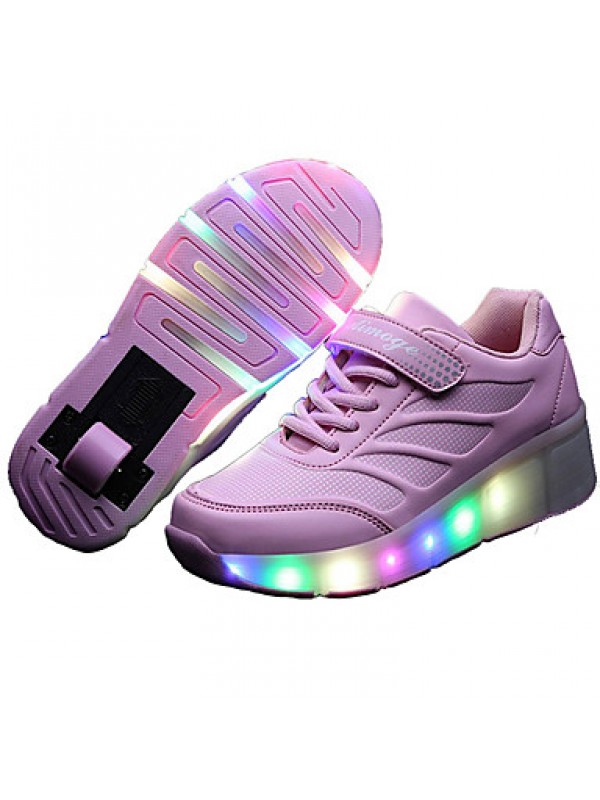 Kid Boy Girl Roller Shoes / Ultra-light Single Wheel Skating LED Light Shoes / Athletic / Casual LED Shoes  