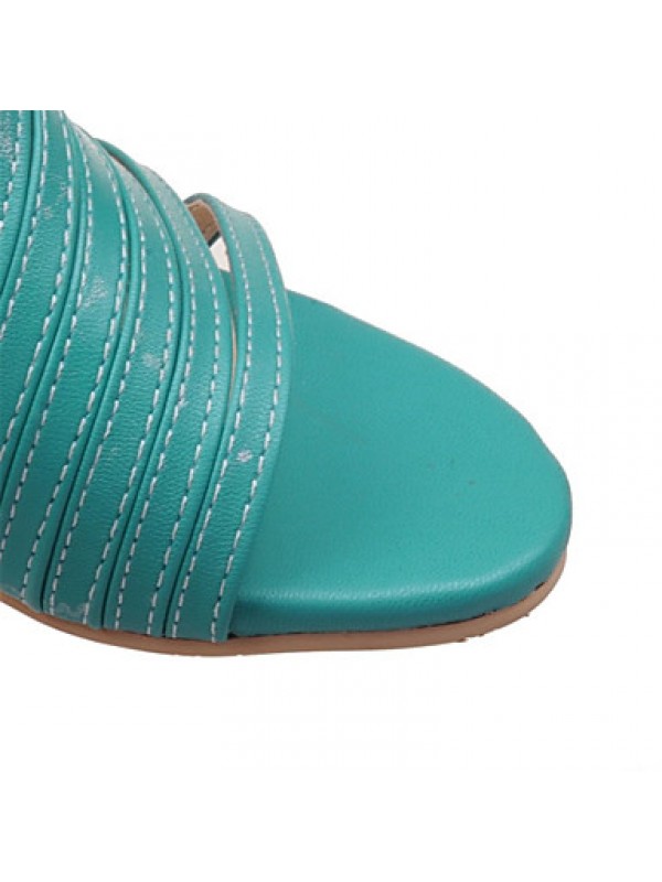 Women's Shoes Leatherette Wedge Heel Comfort / Open Toe Sandals Office & Career / Dress / Casual Black / Blue / Pink